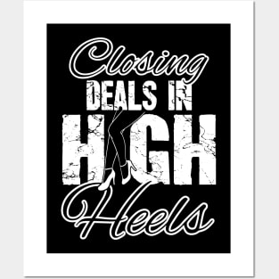 Closing deals in high heels Posters and Art